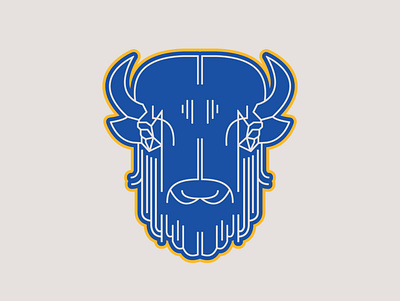 Buffalo Geometric buffalo ny design illustration logo vector