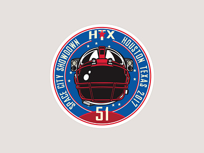 Houston SB 1 design houston logo mission patch nasa nfl patch design superbowl vector