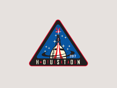 Houston SB 2 design houston illustration logo mission patch nfl patch design superbowl vector