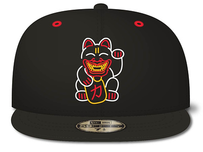 Neko Demon - Lucky Death branding buffalo ny clinkroom design headwear illustration logo vector