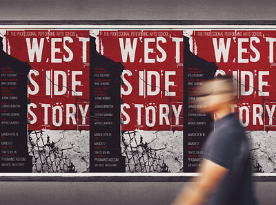 West Side Story Poster design gritty poster theater typography