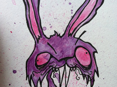 Bun Bun bunny choonimal hand drawn illustration watercolor