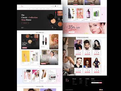 Beauty Lane | Website's Landing Page