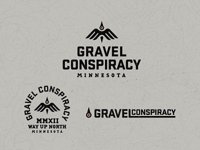 Gravel Conspiracy Logos bike conspiracy gravel race logo loon minnesota stamp