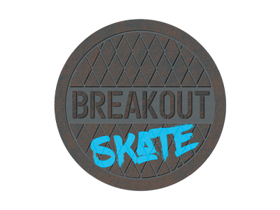 Breakout Skate Logo illustrator logo texture vector