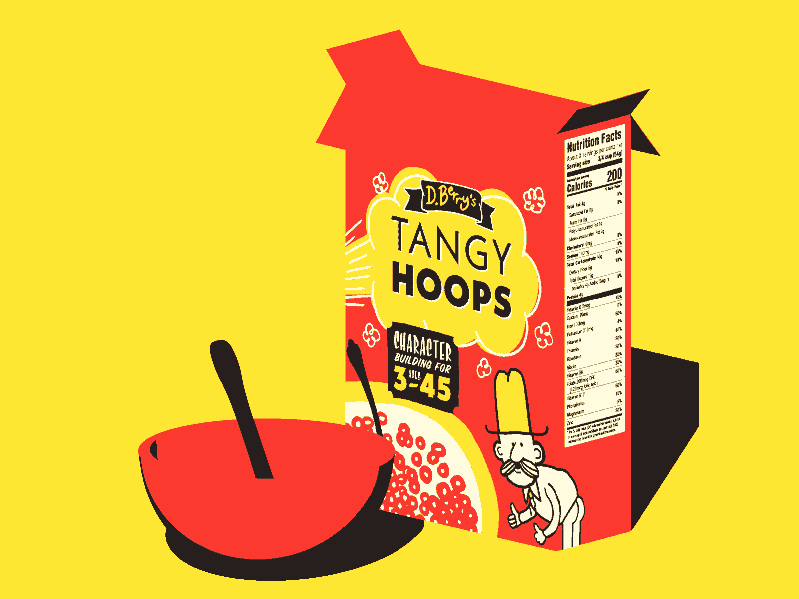 Cereal Box Design Template from cdn.dribbble.com