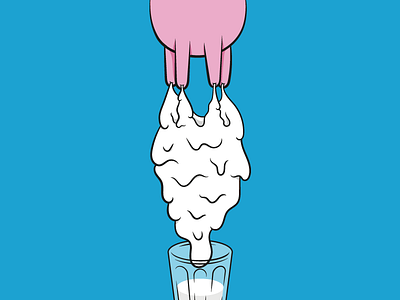 Milk illustration milk pop practice