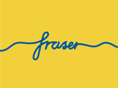 One Line Lettering - 'Fraser'