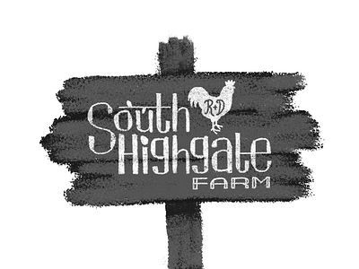 South Highgate Farm - Digital - 2 design farm illustration paint signage texture type typography vector