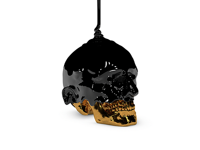 'Conception' by GRAXAX 3d 3d art 3d design cinema 4d render sculpture skull skullpture