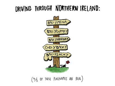 -backey* -sackey* belfast cartoon comic drawing illustration ireland joke lol northern ireland pun