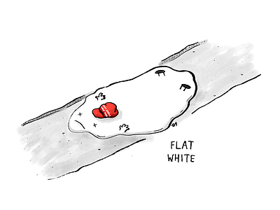 Flat White america cartoon coffee drawing flat white illustration politics trump