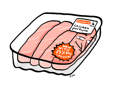 🔴🔴🔴👹 cartoon cartoonist chicken comic comix editorial food gag humour illustration pun