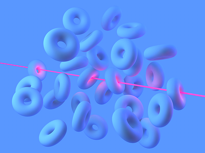 Torus Tubes c4d cinema 4d colour donut minimal simple