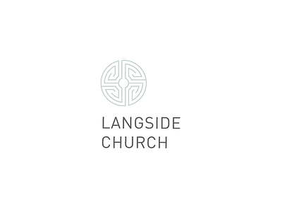 Langside Church - Logo branding church geometry glasgow labyrinth logo maze