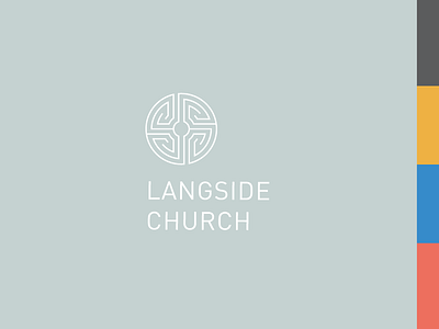 Langside Church - Logo & Colour Palette branding church colour geometry glasgow labyrinth logo maze palette