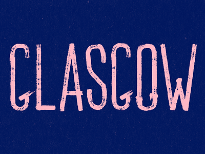 Glasgow Lettering glasgow lettering scotland type typography
