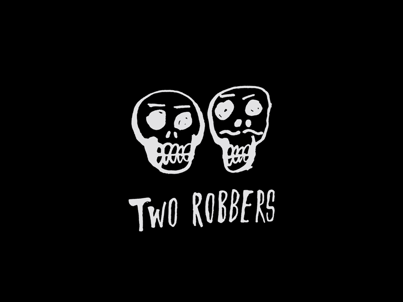 Two Robbers - Logo Variations branding cartoon design doodle drawing illustration logo