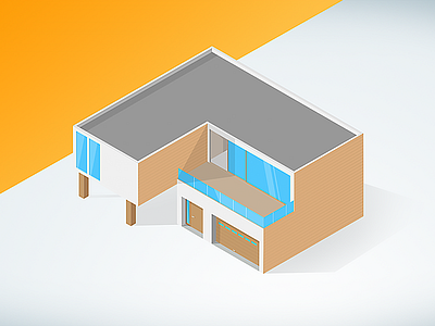 House in Isometric building house illustration illustrator isometric perspective