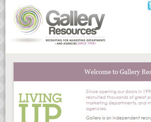 Gallery Resources corporate identity jobs board recruitment