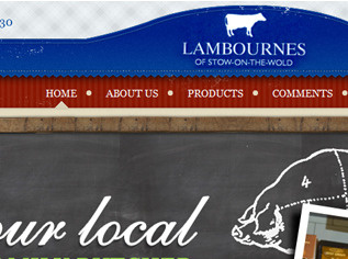 Lambournes Butchers butchers website retail website web design
