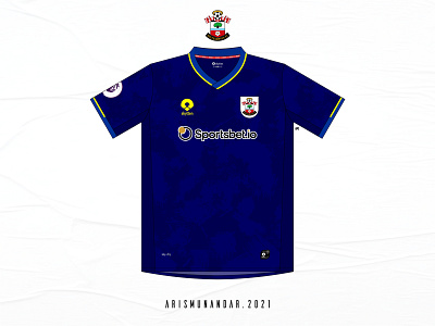 Southampton Fantasy Kit Away 2020-2021 animation app art branding clean design flat graphic design illustration illustrator logo vector