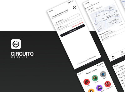 Circuito Morelia app design logo ui vector