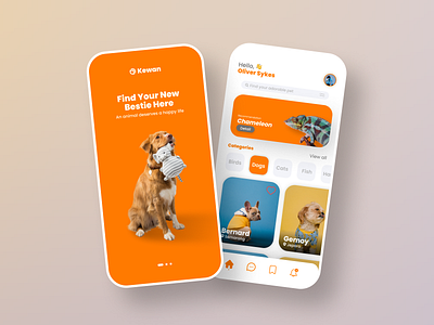 Pet adoption mobile ui design concept 🐶