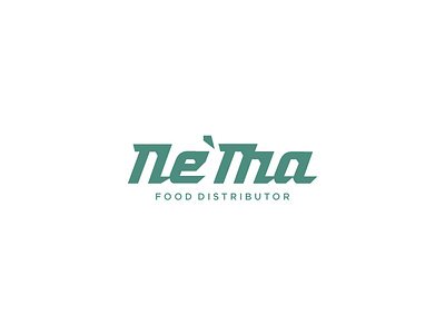 Ne'ma Logo branding company distributor food graphic design lettering logo typography ui wordmark