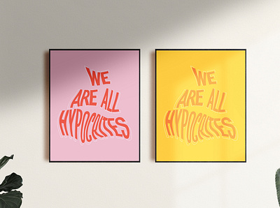 We are all hypocrites activism design environment environmental handlettering illustration lettering procreate type typography
