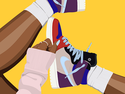 SNEAKERHEAD design feminism illustration nike nikewomen procreate procreateapp sneaker art sneakerhead