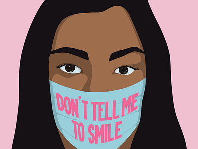 Wear a Mask activism feminism handlettering illustration lettering procreate