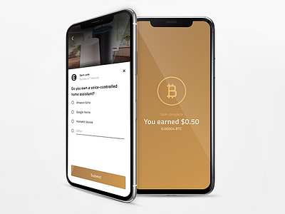 Earn Bitcoin bitcoin crypto mobile ui ux