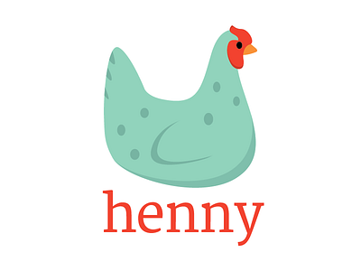 henny animal chicken farm hen logo peck