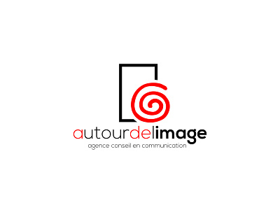 French advertisement agency app branding logo vector
