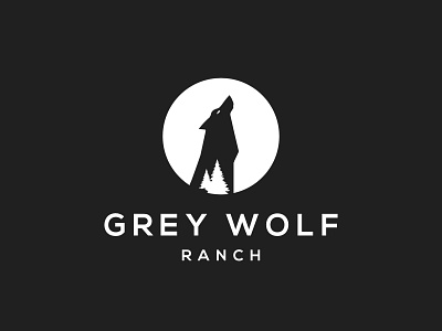 Wolf farm app branding design illustration logo minimal typography vector