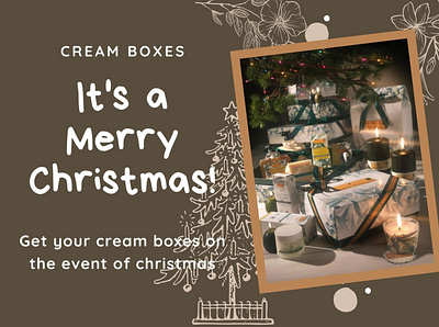 Cream Boxes branding business cardboard cardboard boxes christmas christmas card christmas flyer cosmetic boxes cosmetics cream boxes custom custom boxes custom boxes with logo design illustration marketing packaging packaging design ui ux