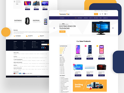 Electronics Mart a eCommerce Website Template branding design illustration logo template ui ux webdesign