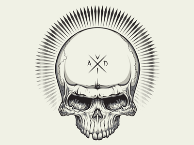 Skull illustration illustrator pen tool skull vector vector illustration