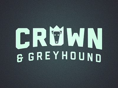 Crown & Greyhound Exploration branding crown greyhound animal logo logo design identity typography