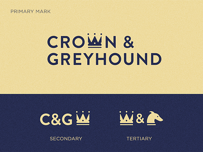 Crown & Greyhound Identity brand identity design branding crown greyhound logo logo design rebrand typography