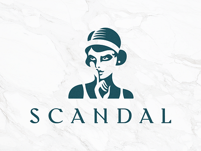 Scandal Logo brand identity branding design illustrated logo illustration logo scandal typography