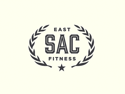 East Sacramento Fitness | V1 art brand identity branding clean design flat graphic design icon illustration logo monogram