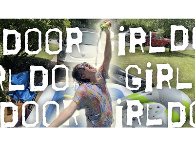 Door Girl Music Video Thumbnail animation design typography