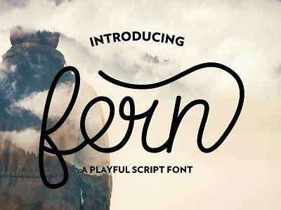 Fern Script - My Newest Typeface branding design font hand made logo rustic script script font typographic typography