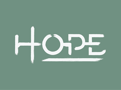 New Typeface In The Works green hope logo new text type typeface typographic typography white