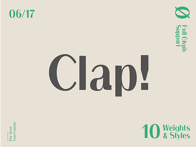 Clap / Sans Serif Typeface