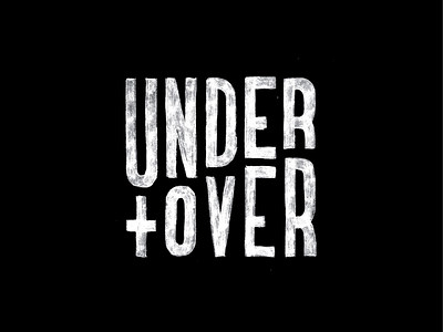 Under & Over branding design hand made logo type typography