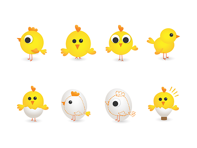 Idea chicken animal bird chicken easter hatchery idea illustration