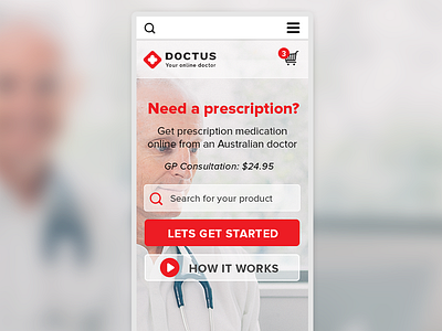 Doctus Web health medical mobile responsive ui web